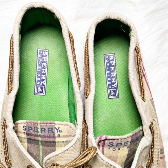 SPERRY Women’s Top Sider Plaid Nautical Slip On Loafers, Size 8 - Picture 3 of 9